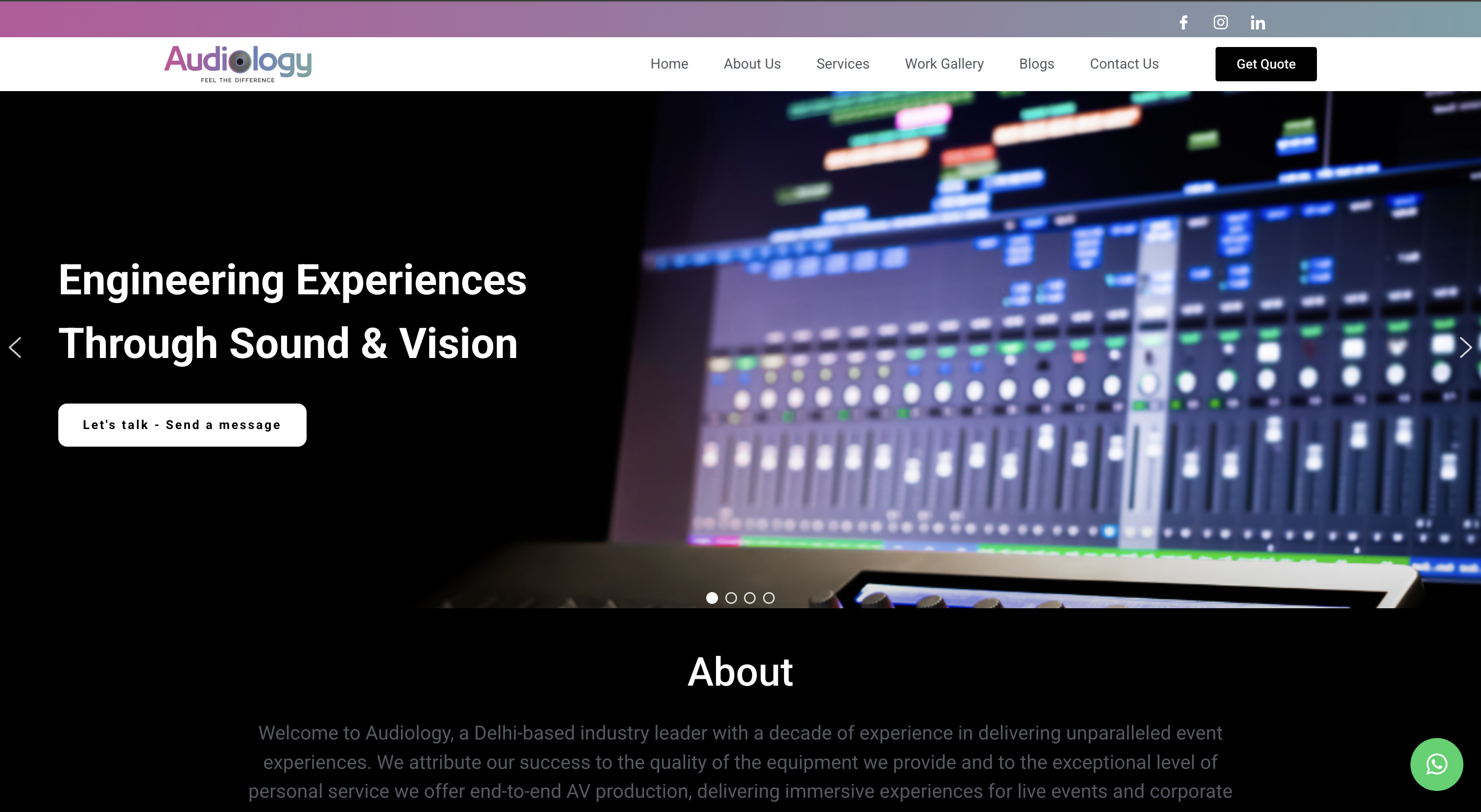 Audiology Delhi website preview